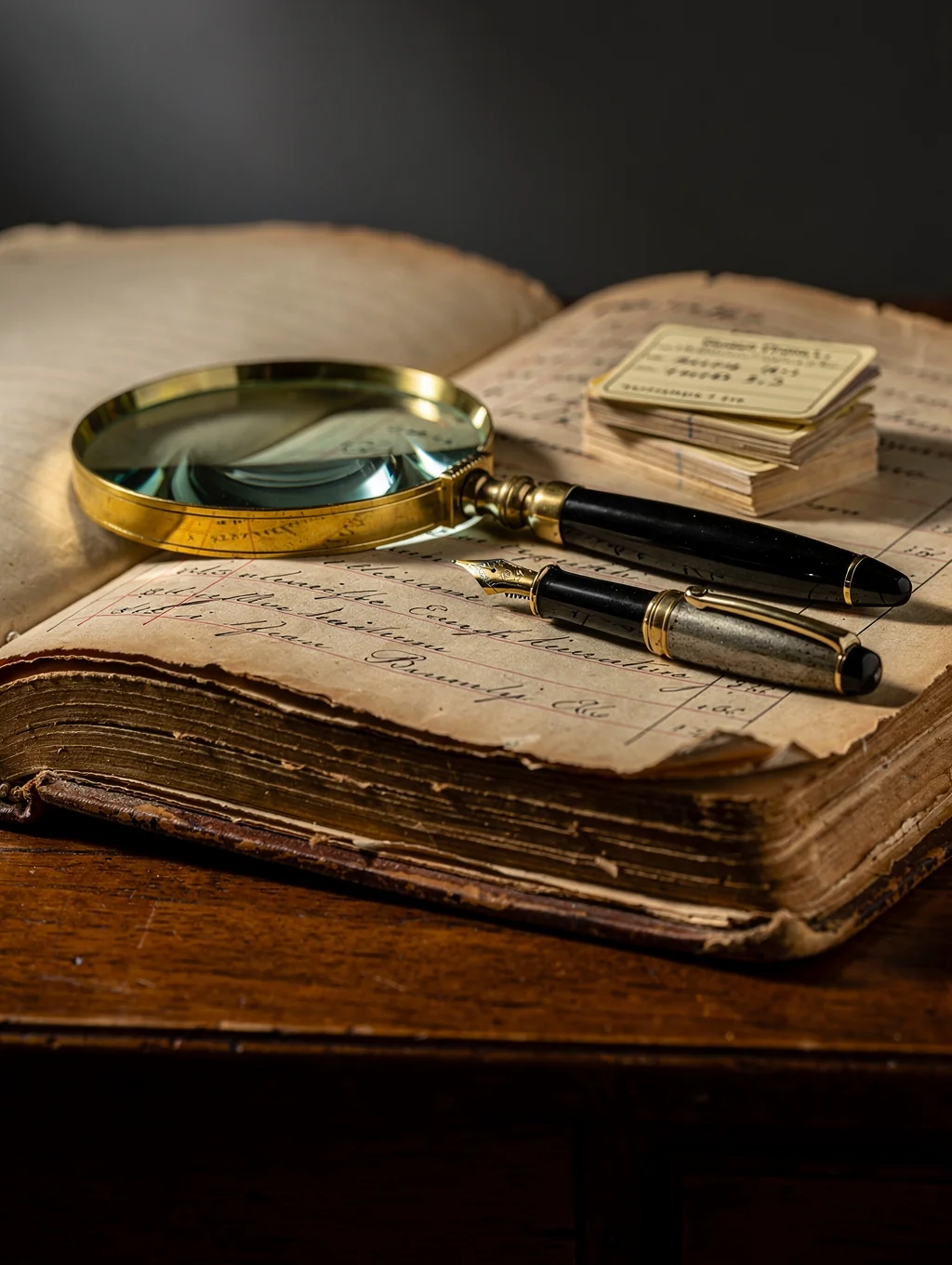 Stack of historical political dossiers
